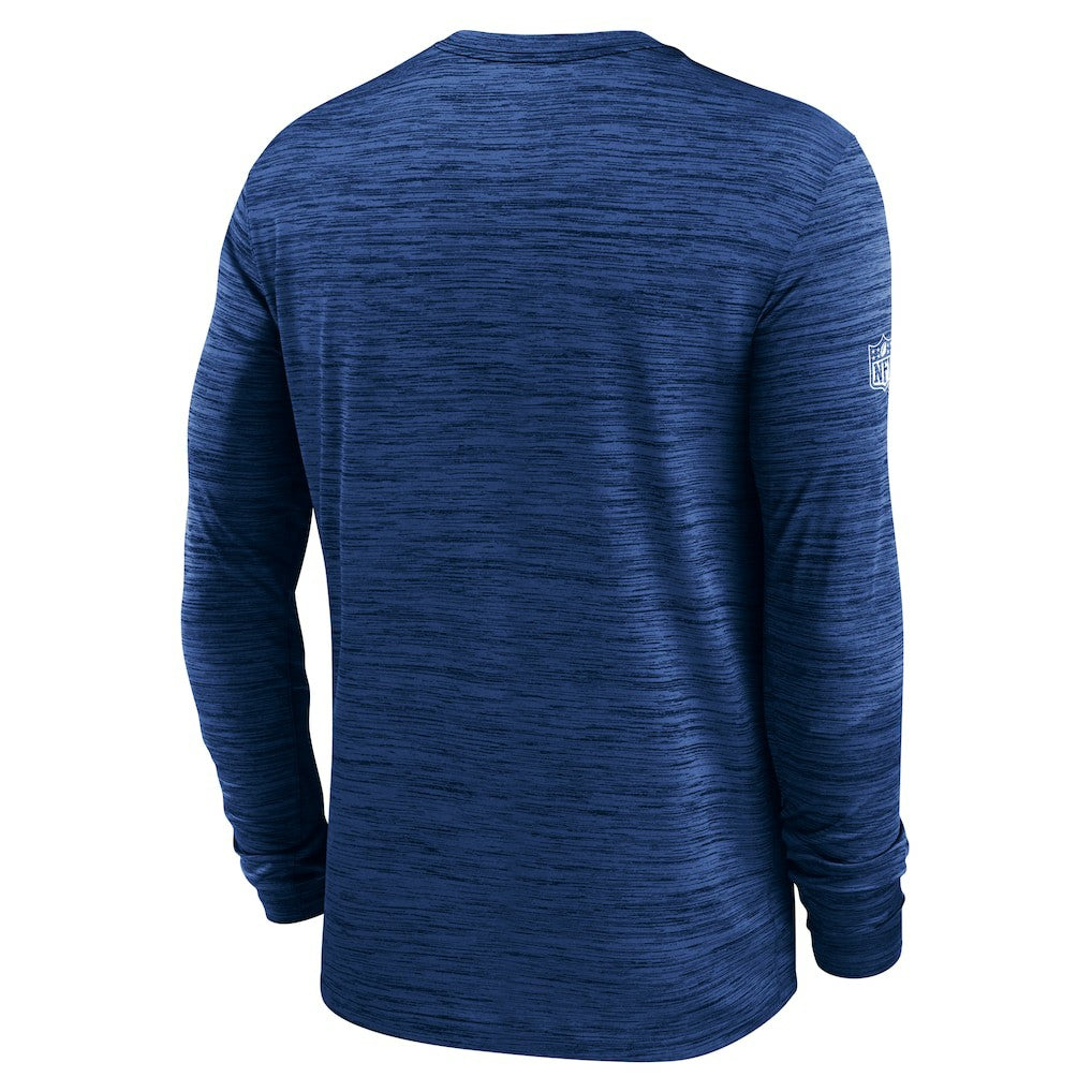 New York Giants Sideline Velocity Performance Long Sleeve T-Shirt - Royal - Nike