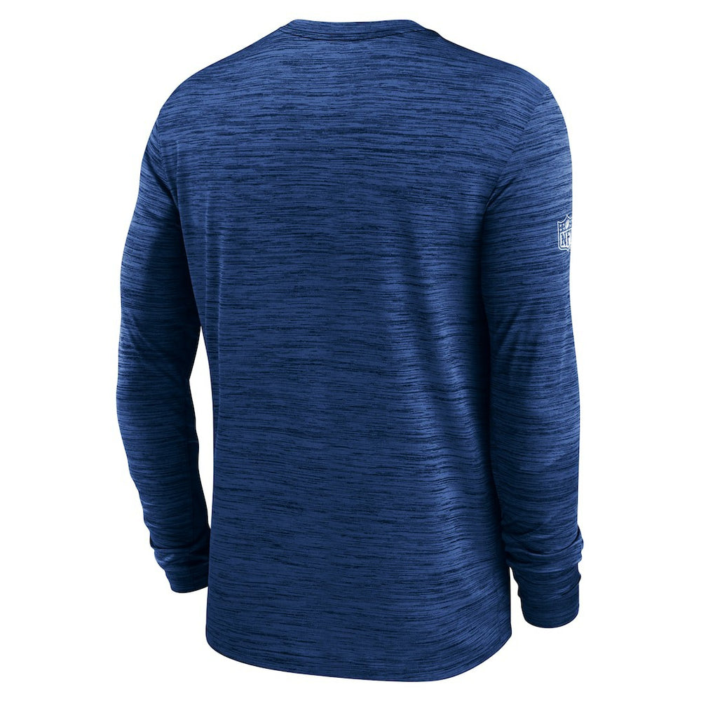 New York Giants Sideline Velocity Performance Long Sleeve T-Shirt - Royal - Nike