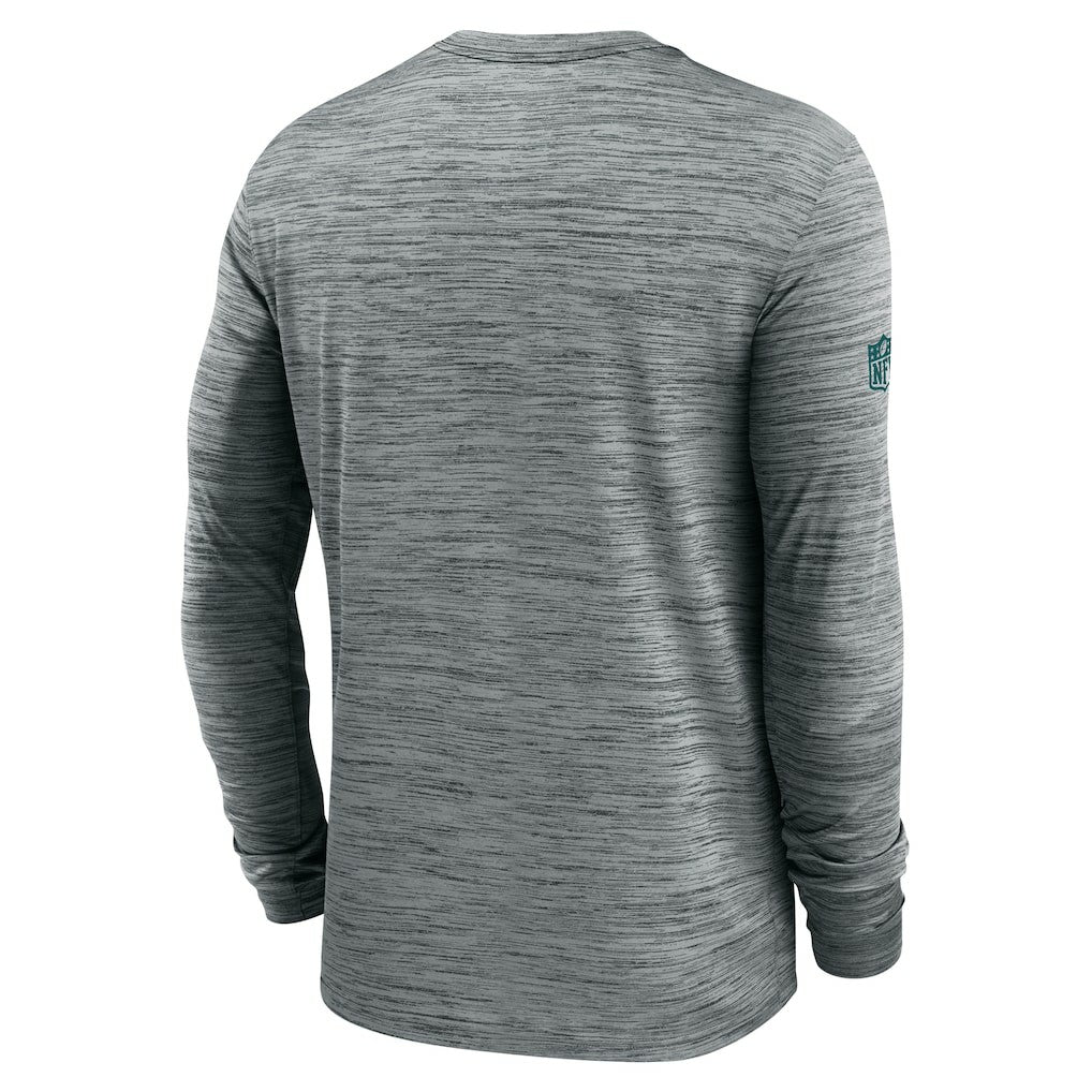 Philadelphia Eagles Sideline Velocity Performance Long Sleeve T-Shirt - Gray - Nike