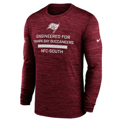 Tampa Bay Buccaneers Sideline Velocity Performance Long Sleeve T-Shirt - Red - Nike