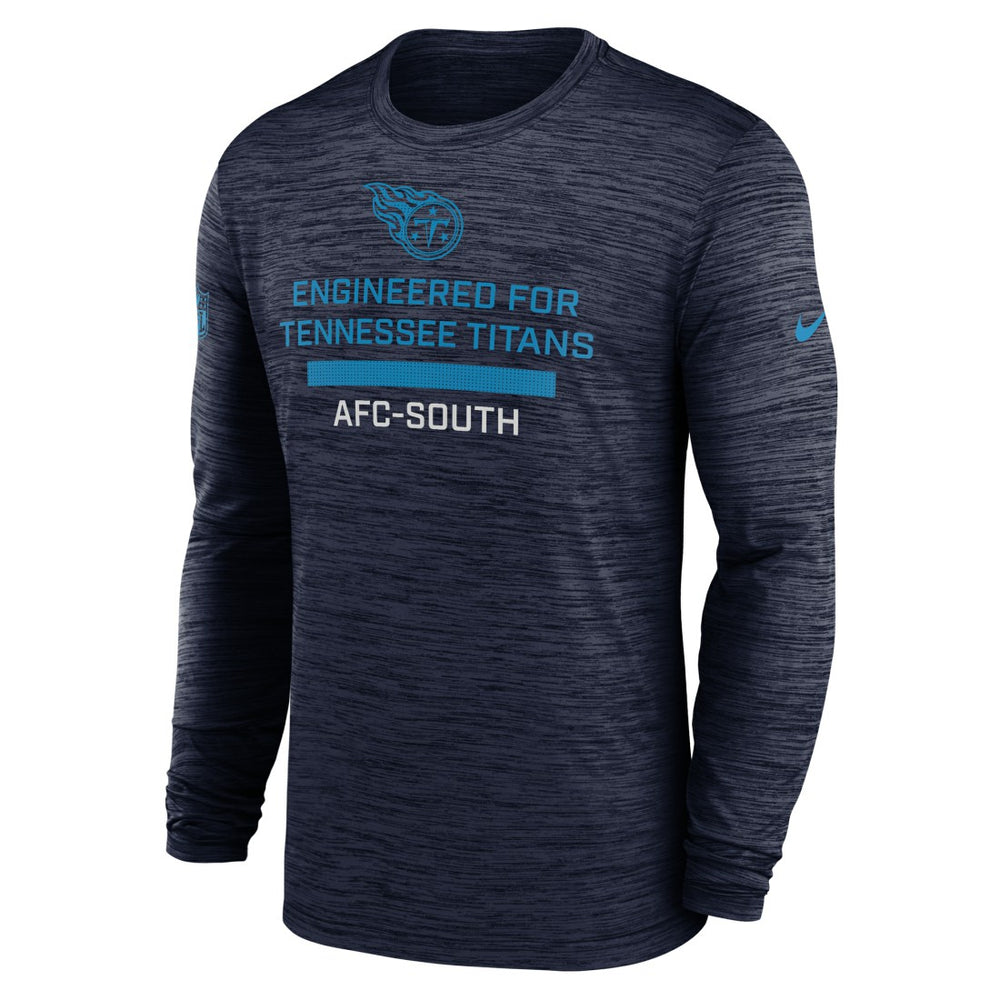 Tennessee Titans Sideline Velocity Performance Long Sleeve T-Shirt - Navy - Nike
