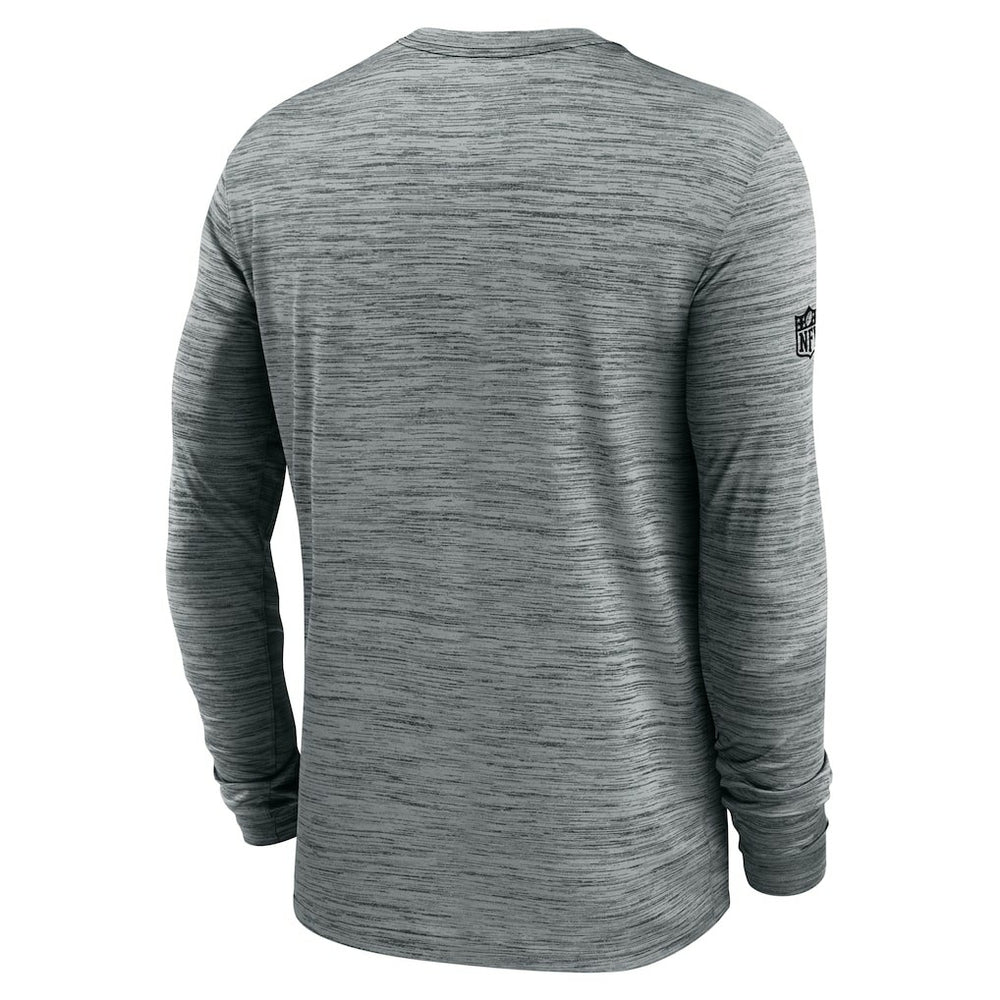 Pittsburgh Steelers Sideline Velocity Performance Long Sleeve T-Shirt - Gray - Nike