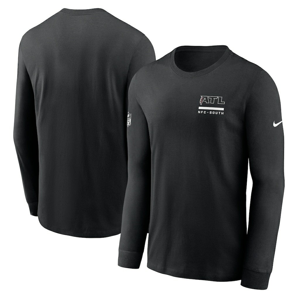 Atlanta Falcons Sideline Dri-FIT Long Sleeve T-Shirt Black - Nike