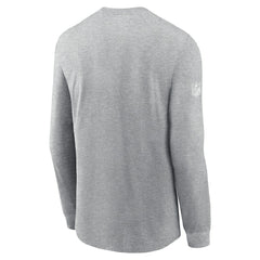 Arizona Cardinals Sideline Dri-FIT Long Sleeve T-Shirt Heather Gray - Nike