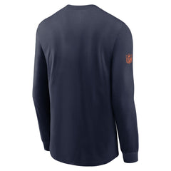 Denver Broncos Sideline Dri-FIT Long Sleeve T-Shirt Navy - Nike