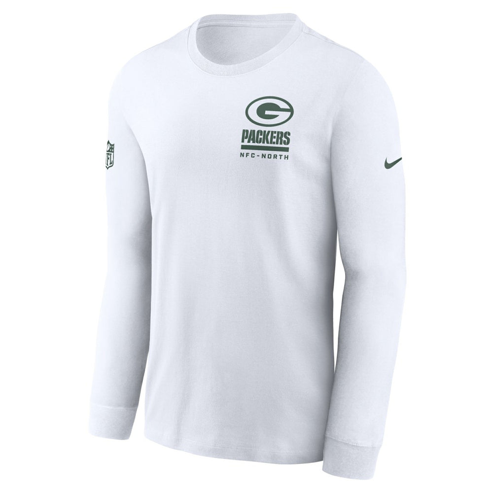 Green Bay Packers Sideline Dri-FIT Long Sleeve T-Shirt White - Nike