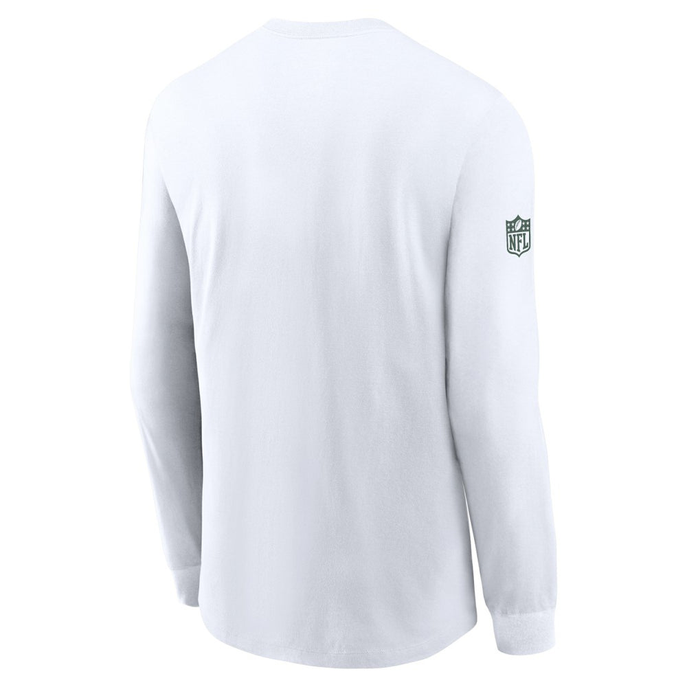 Green Bay Packers Sideline Dri-FIT Long Sleeve T-Shirt White - Nike