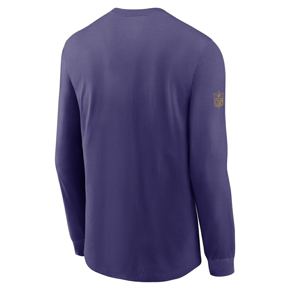 Baltimore Ravens Sideline Dri-FIT Long Sleeve T-Shirt Purple - Nike