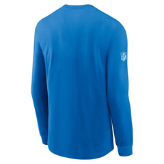 Detroit Lions Sideline Dri-FIT Long Sleeve T-Shirt Blue - Nike