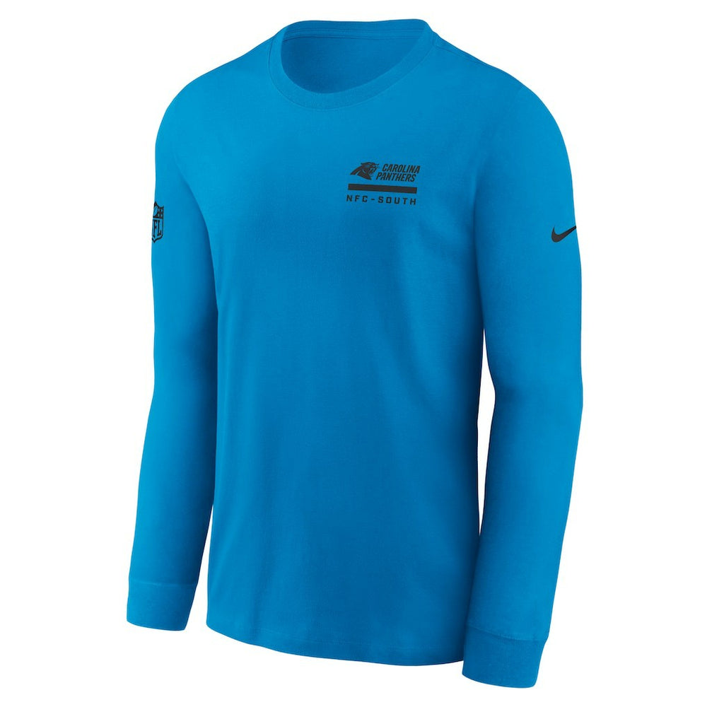 Carolina Panthers Sideline Dri-FIT Long Sleeve T-Shirt Blue - Nike