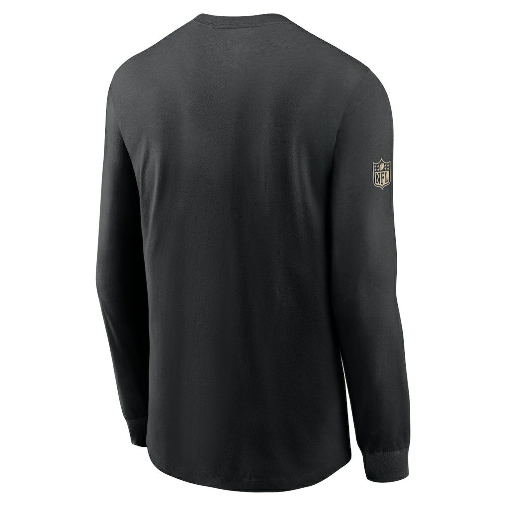 New Orleans Saints Sideline Dri-FIT Long Sleeve T-Shirt Black - Nike