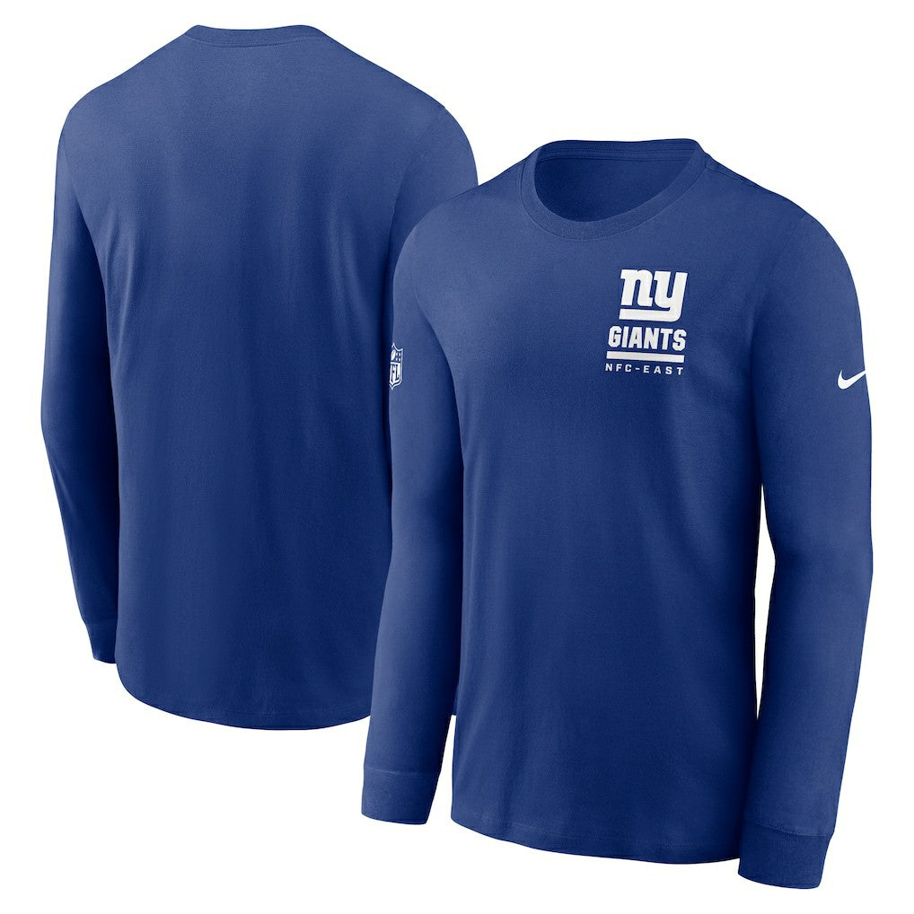 New York Giants Sideline Dri-FIT Long Sleeve T-Shirt Royal - Nike