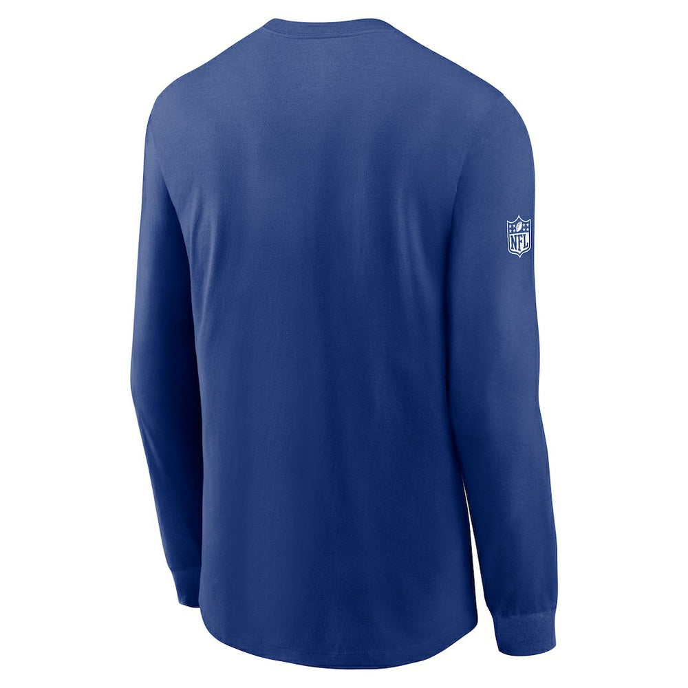 New York Giants Sideline Dri-FIT Long Sleeve T-Shirt Royal - Nike