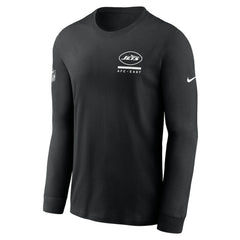 New York Jets Sideline Dri-FIT Long Sleeve T-Shirt Black - Nike