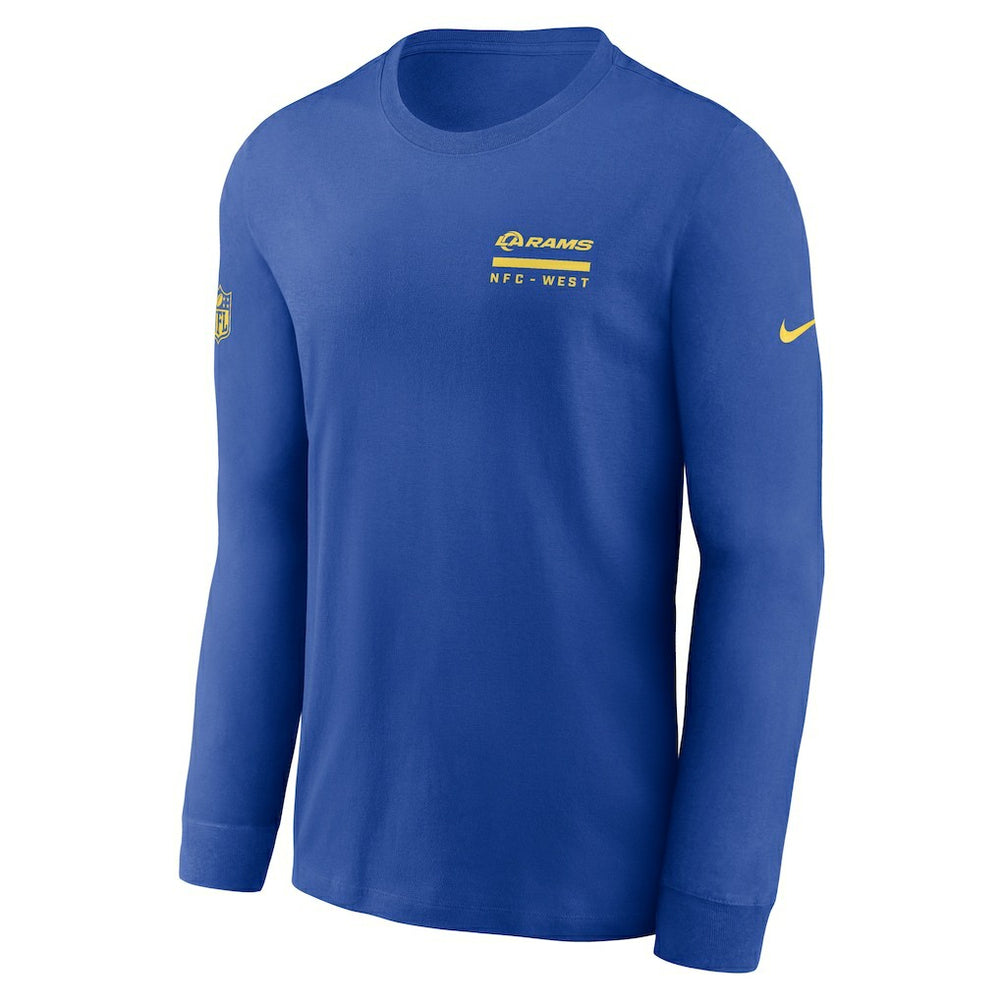 Los Angeles Rams Sideline Dri-FIT Long Sleeve T-Shirt Royal - Nike