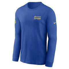 Los Angeles Rams Sideline Dri-FIT Long Sleeve T-Shirt Royal - Nike