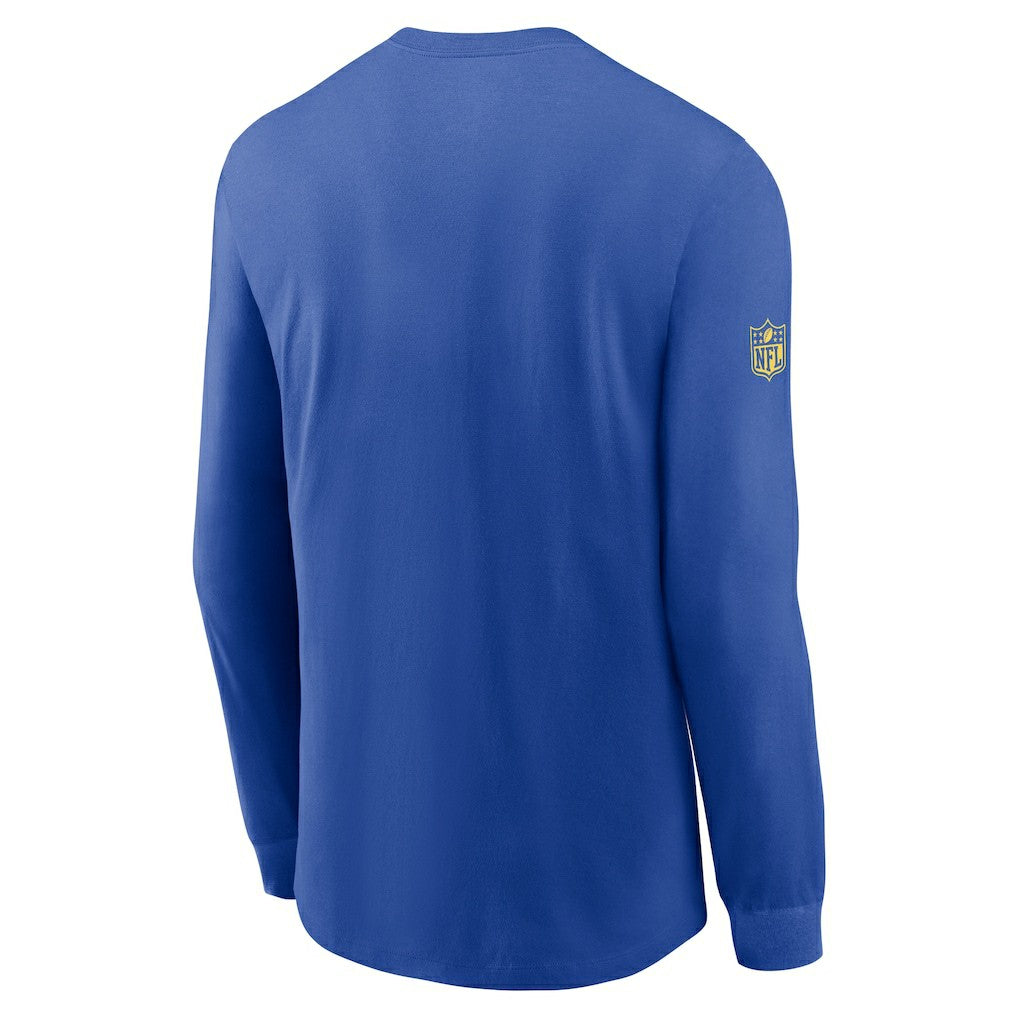 Los Angeles Rams Sideline Dri-FIT Long Sleeve T-Shirt Royal - Nike