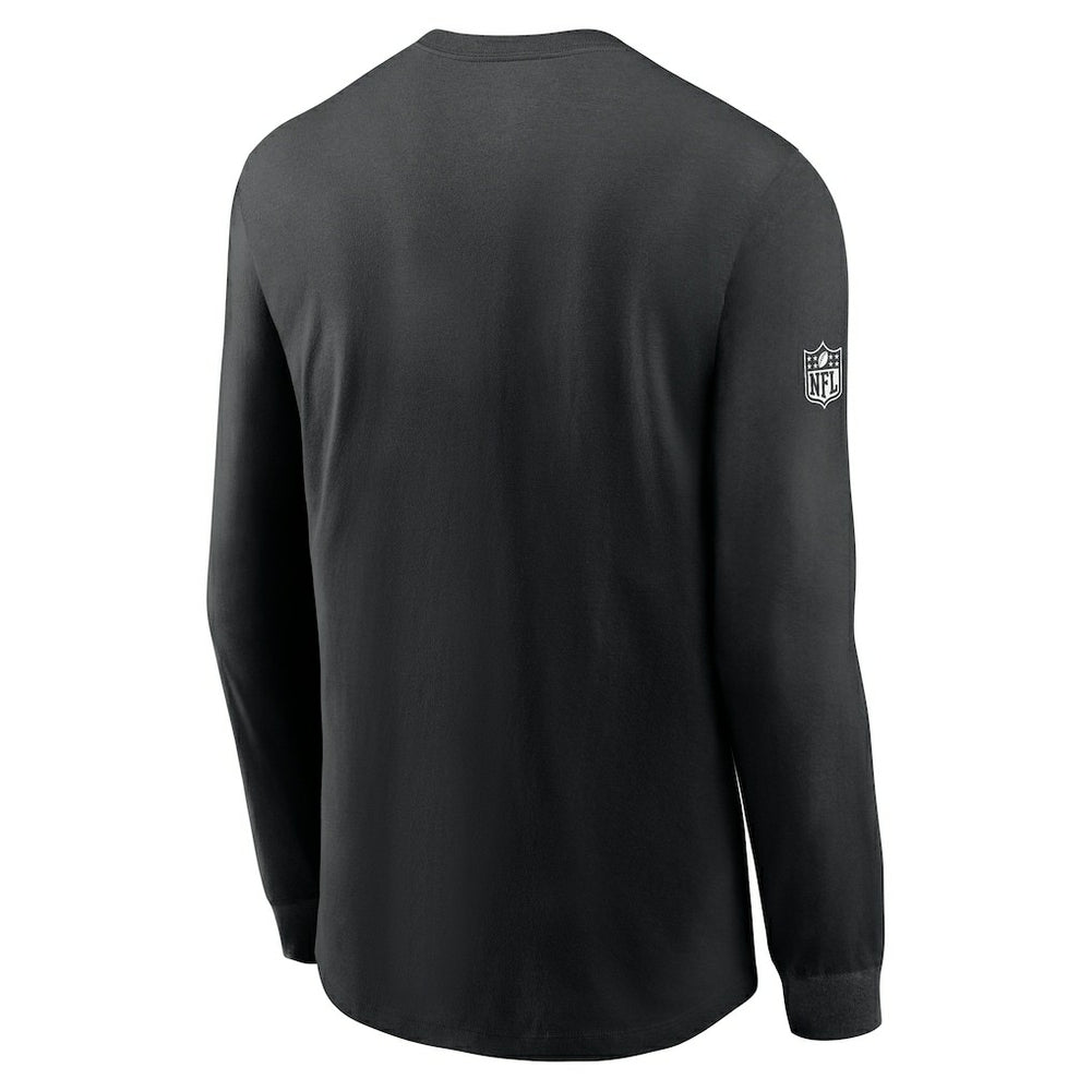 Philadelphia Eagles Sideline Dri-FIT Long Sleeve T-Shirt Black - Nike