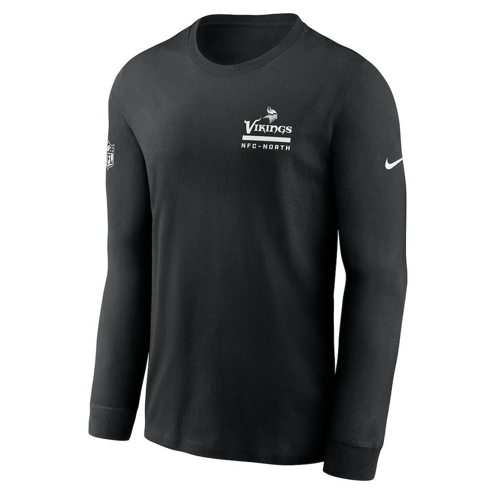 Minnesota Vikings Sideline Dri-FIT Long Sleeve T-Shirt Black - Nike
