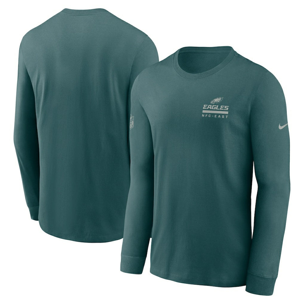 Philadelphia Eagles Sideline Dri-FIT Long Sleeve T-Shirt Midnight Green - Nike