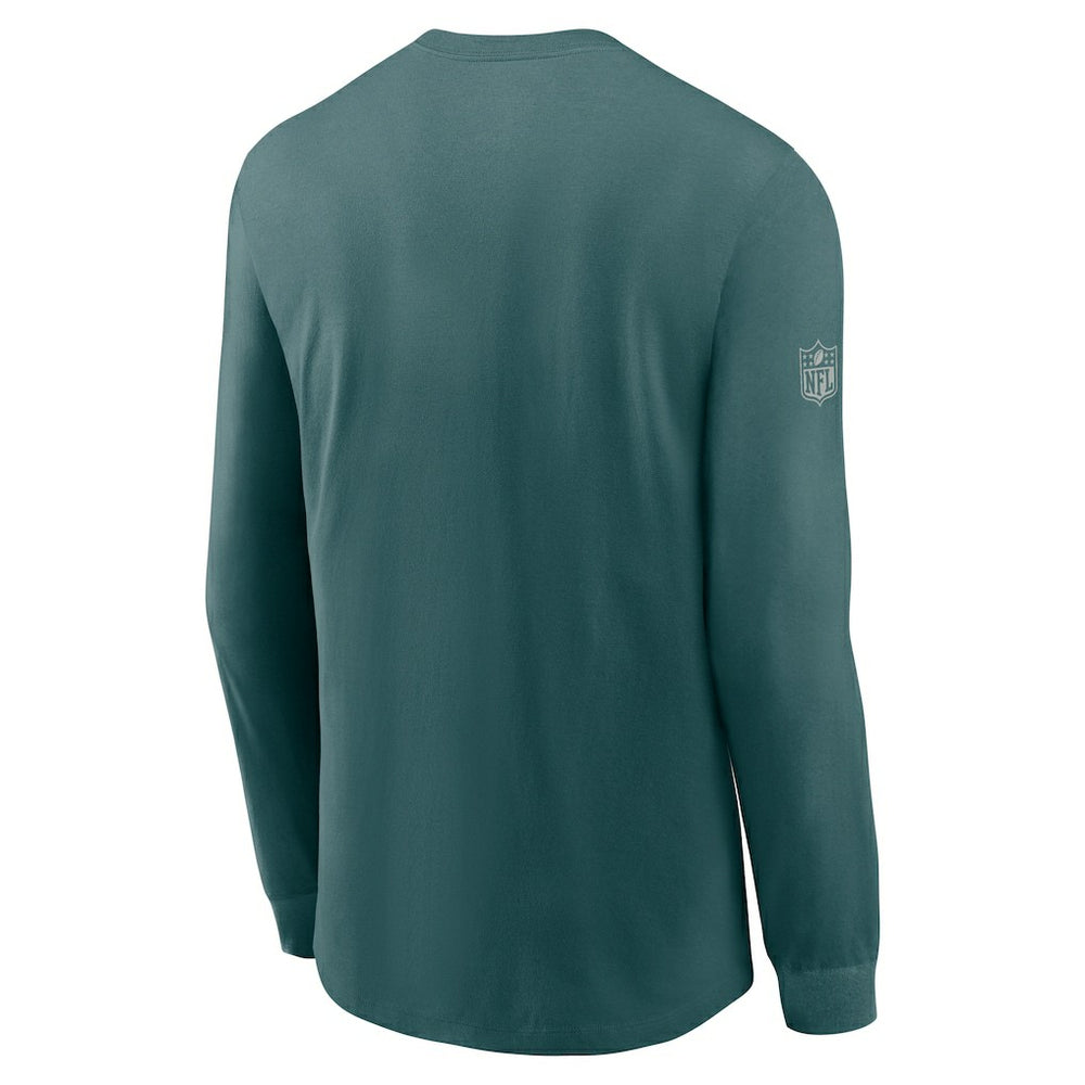 Philadelphia Eagles Sideline Dri-FIT Long Sleeve T-Shirt Midnight Green - Nike