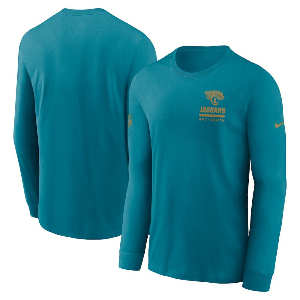 Jacksonville Jaguars Sideline Dri-FIT Long Sleeve T-Shirt Teal - Nike