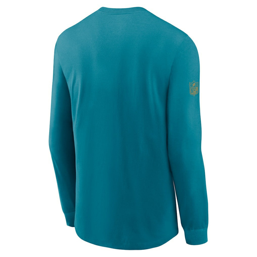 Jacksonville Jaguars Sideline Dri-FIT Long Sleeve T-Shirt Teal - Nike