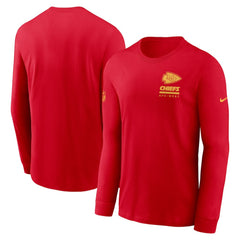 Kansas City Chiefs Sideline Dri-FIT Long Sleeve T-Shirt Red - Nike