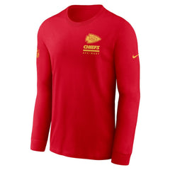 Kansas City Chiefs Sideline Dri-FIT Long Sleeve T-Shirt Red - Nike