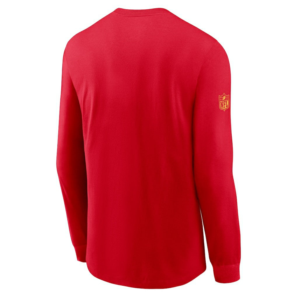 Kansas City Chiefs Sideline Dri-FIT Long Sleeve T-Shirt Red - Nike