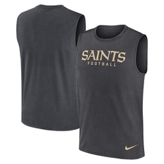 New Orleans Saints Primetime Legend Dri-FIT Muscle Tank Top Charcoal - Nike