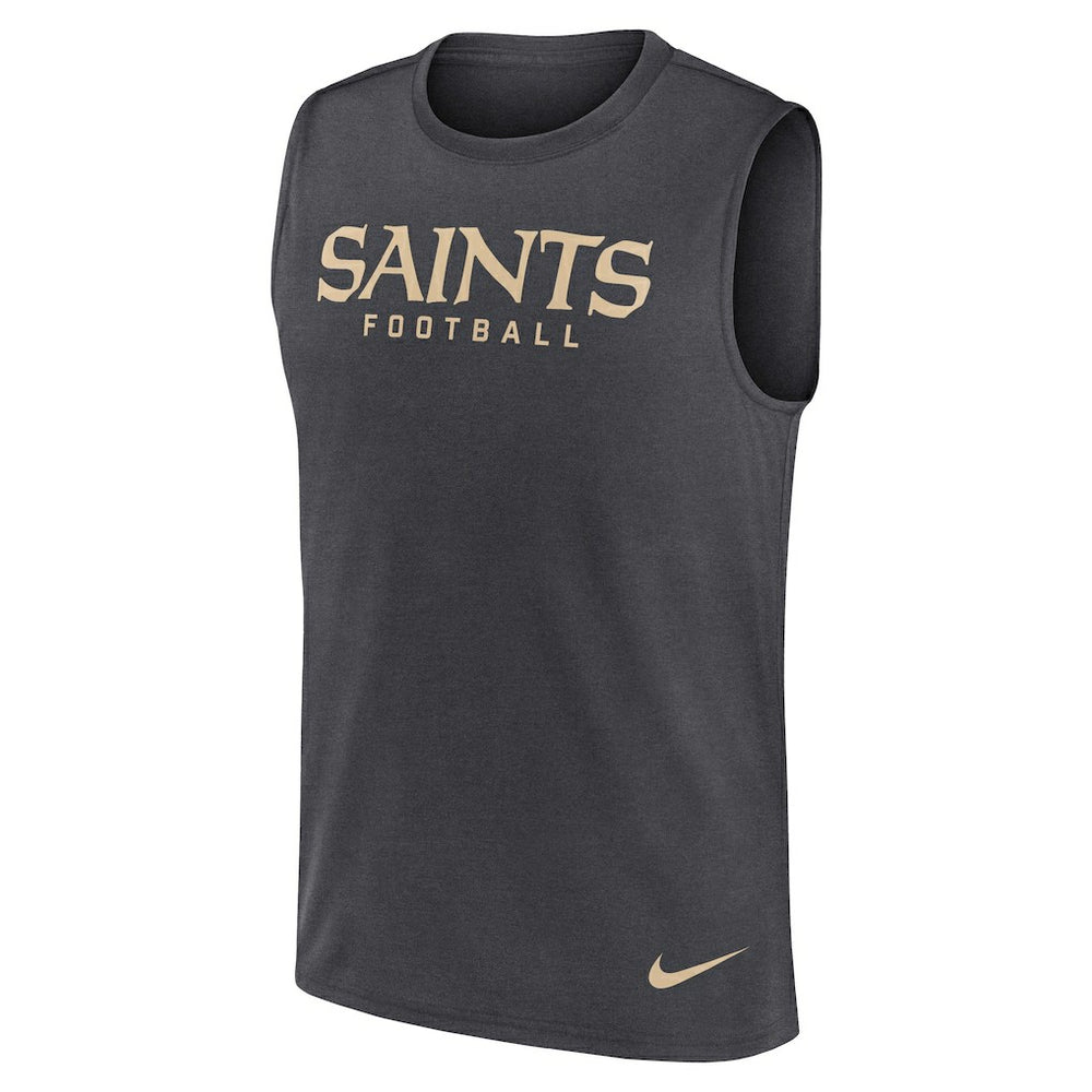 New Orleans Saints Primetime Legend Dri-FIT Muscle Tank Top Charcoal - Nike