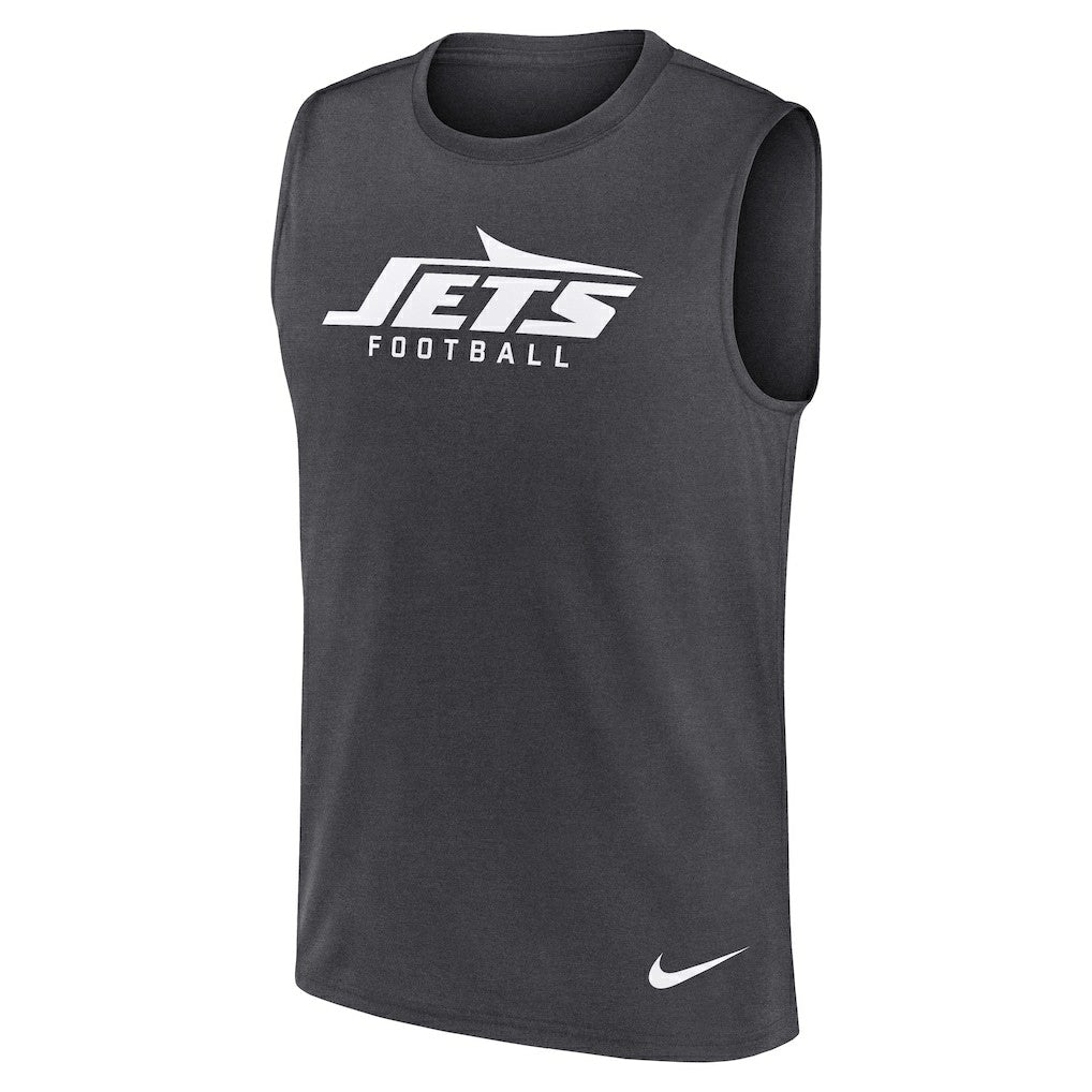 New York Jets Primetime Legend Dri-FIT Muscle Tank Top Charcoal - Nike