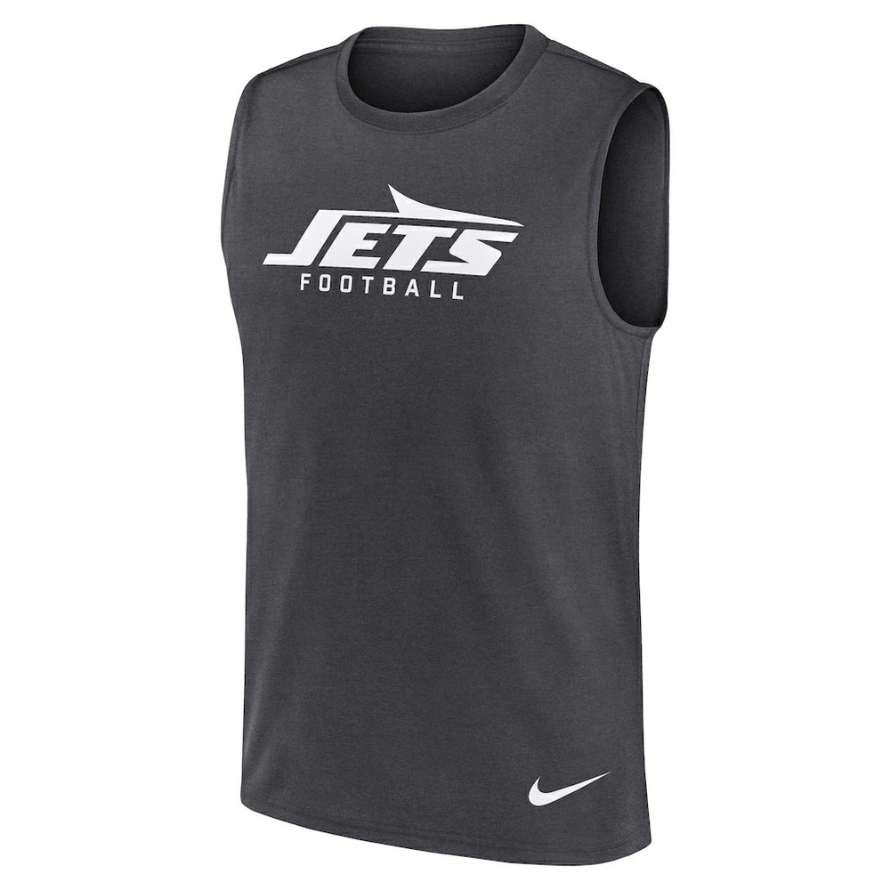New York Jets Primetime Legend Dri-FIT Muscle Tank Top Charcoal - Nike