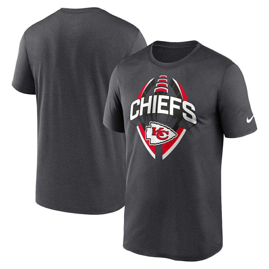 Kansas City Chiefs Legend Icon Performance T-Shirt Gray - Nike
