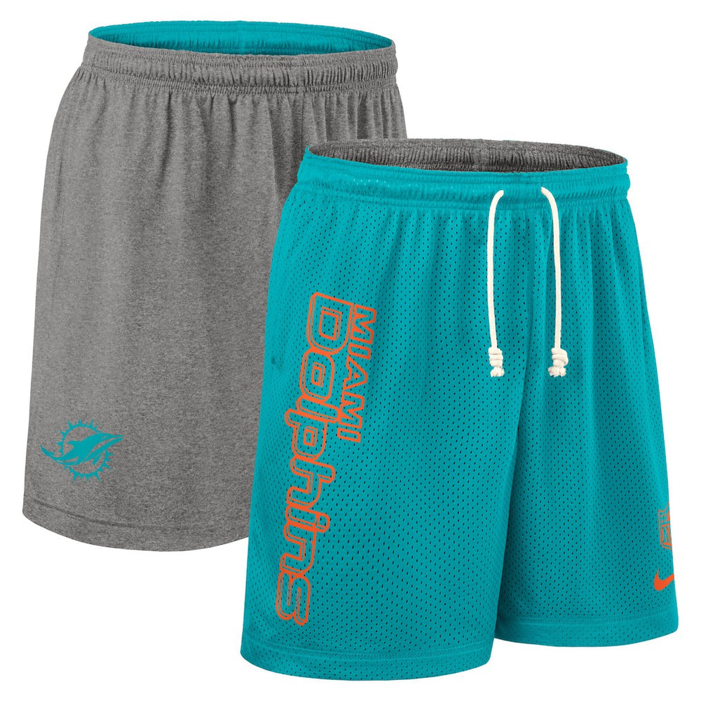 Miami Dolphins Sideline Reversible Dri-FIT Shorts Aqua - Nike