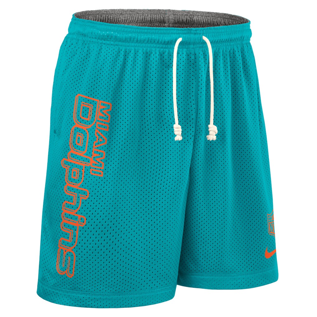 Miami Dolphins Sideline Reversible Dri-FIT Shorts Aqua - Nike