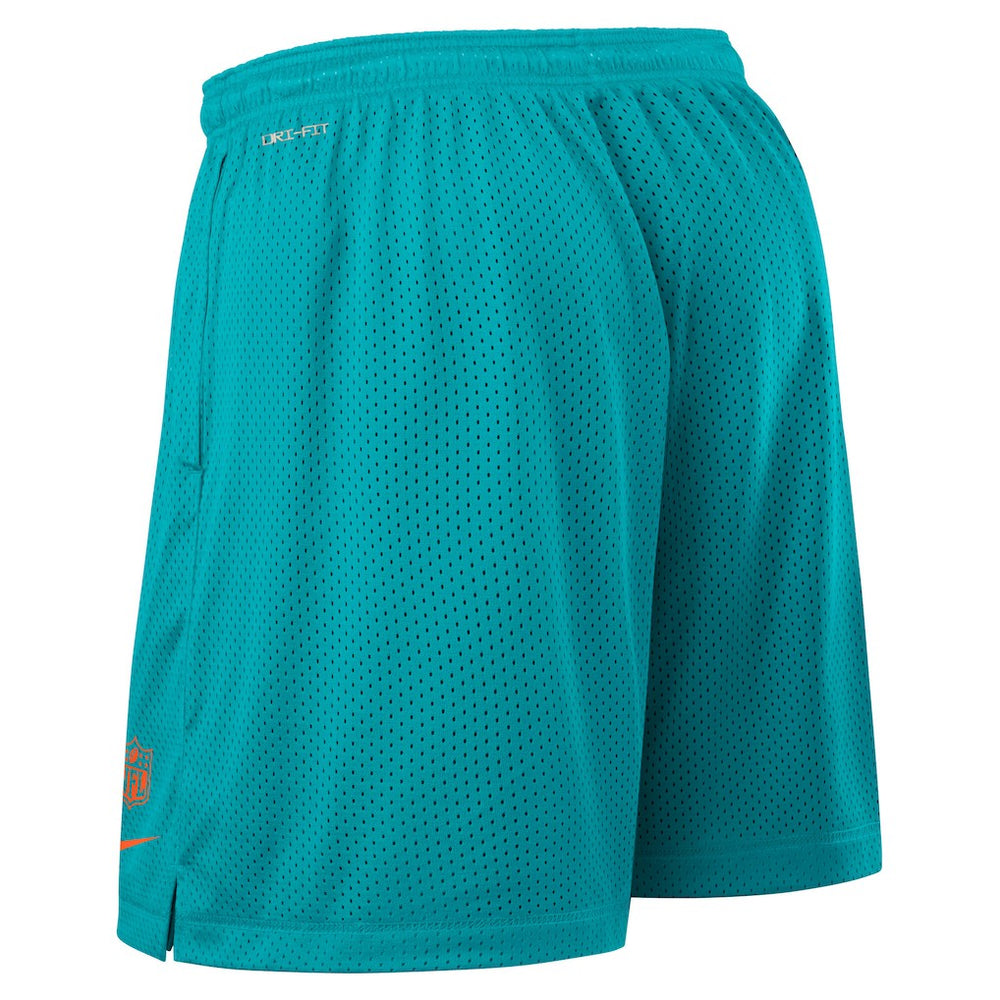 Miami Dolphins Sideline Reversible Dri-FIT Shorts Aqua - Nike