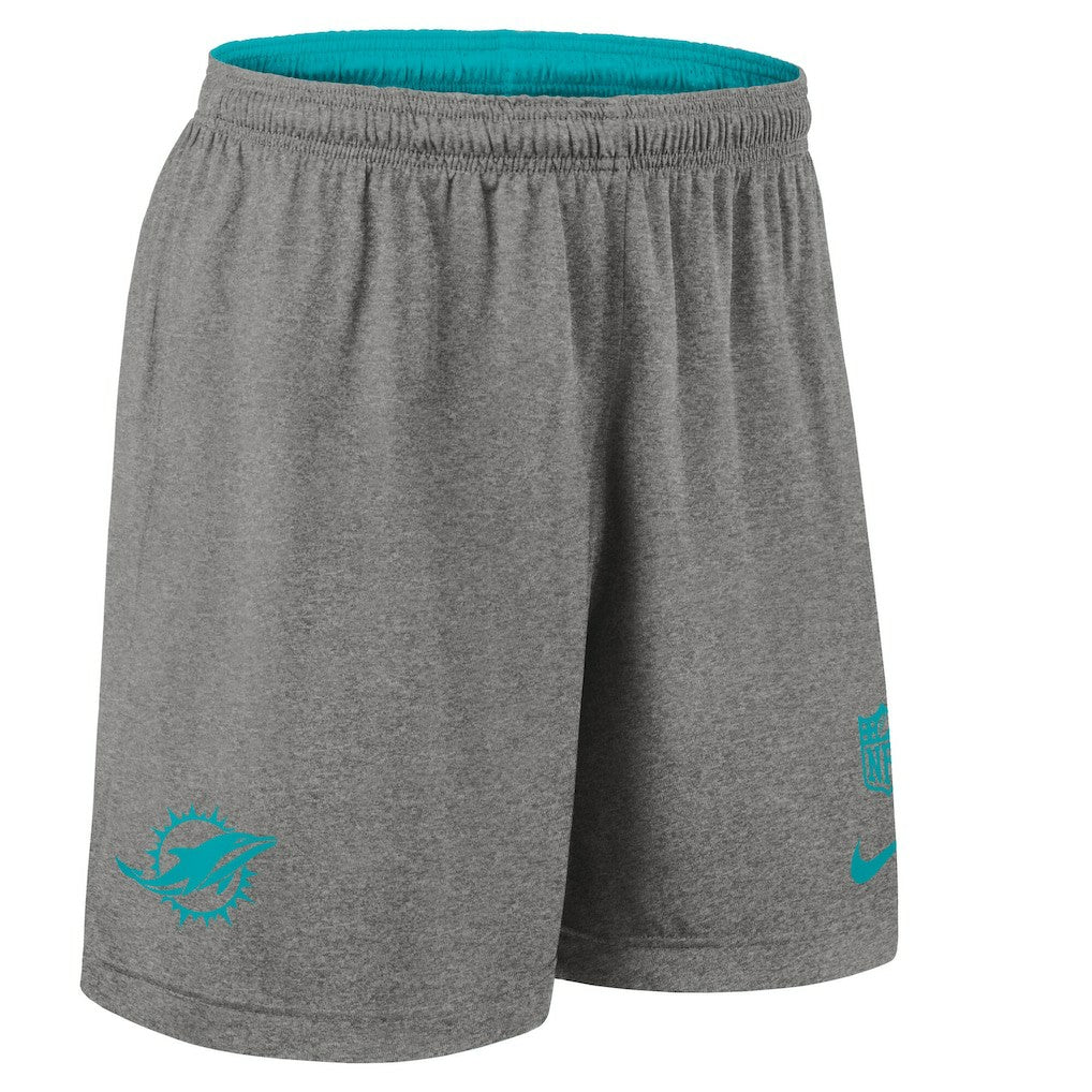 Miami Dolphins Sideline Reversible Dri-FIT Shorts Aqua - Nike