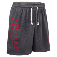 Buffalo Bills Sideline Reversible Dri-FIT Shorts Gray - Nike