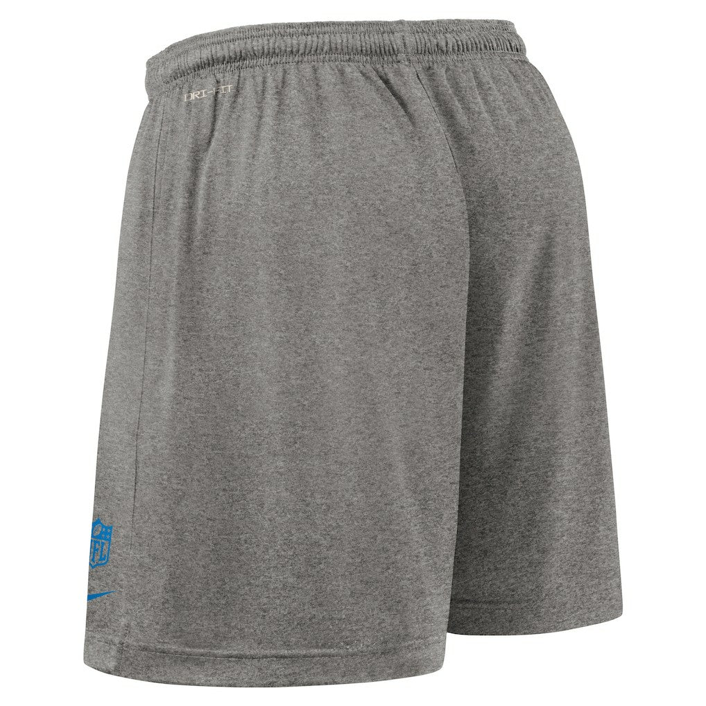 Detroit Lions Sideline Reversible Dri-FIT Shorts Gray - Nike