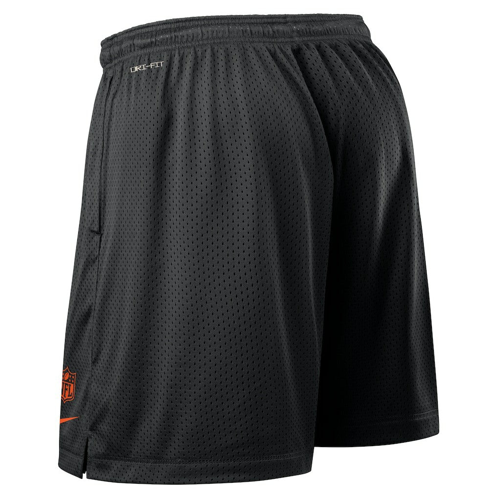 Cincinnati Bengals Sideline Reversible Dri-FIT Shorts Black - Nike