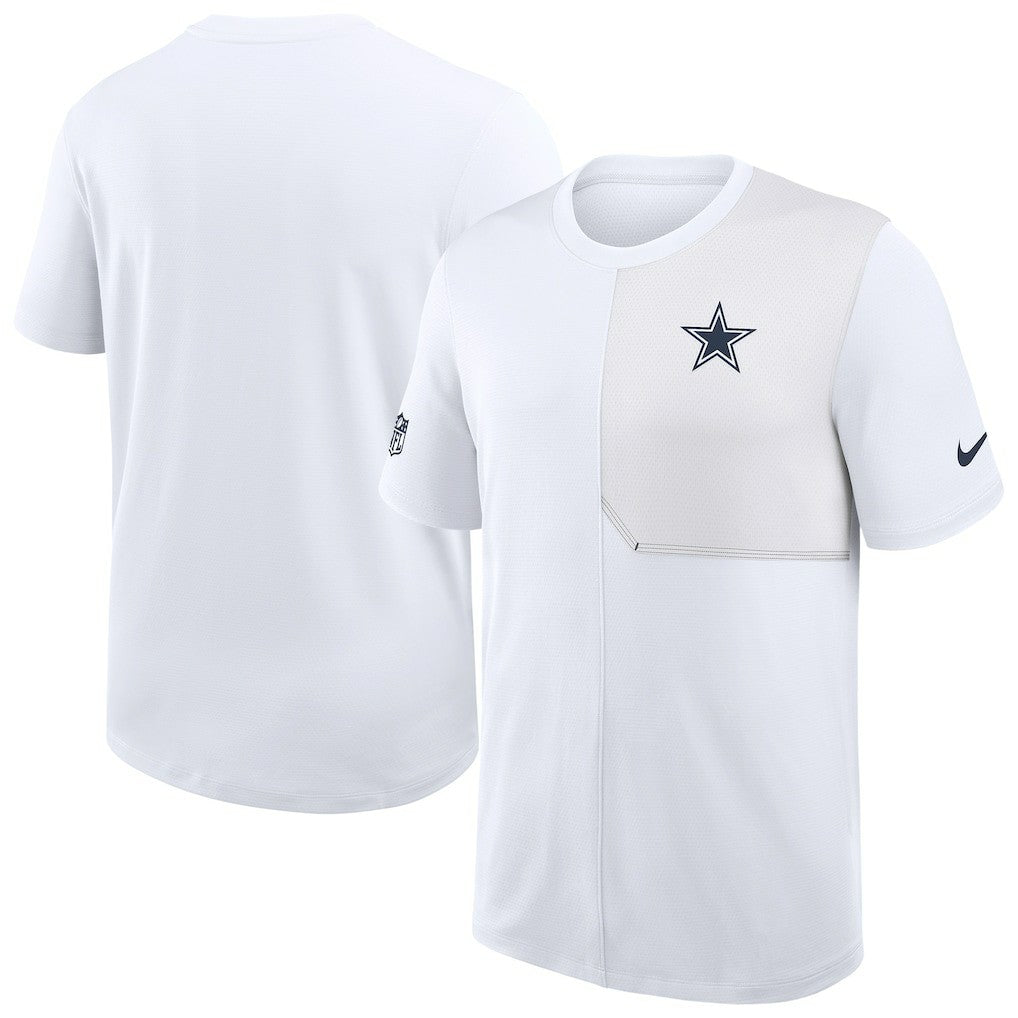 Dallas Cowboys Sideline UV Dri-Fit Coach Shirt White - Nike
