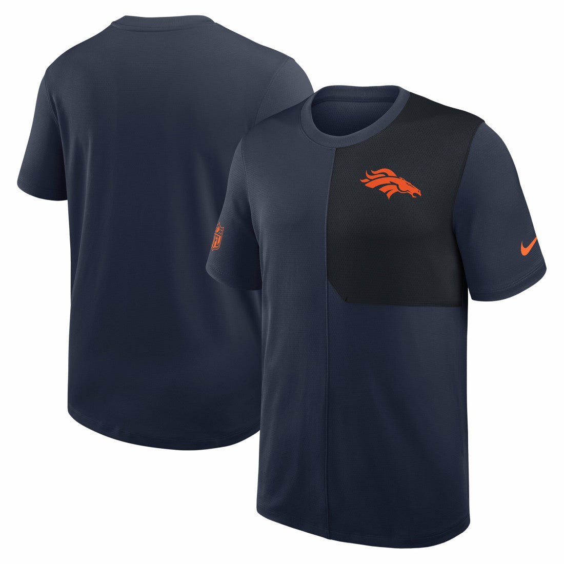 Denver Broncos Sideline UV Dri-Fit Coach Shirt Navy - Nike