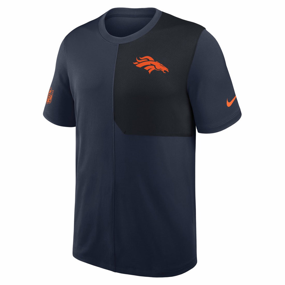 Denver Broncos Sideline UV Dri-Fit Coach Shirt Navy - Nike