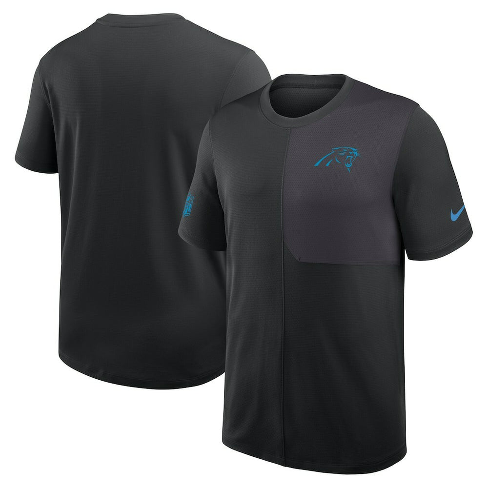 Carolina Panthers Sideline UV Dri-Fit Coach Shirt Black - Nike