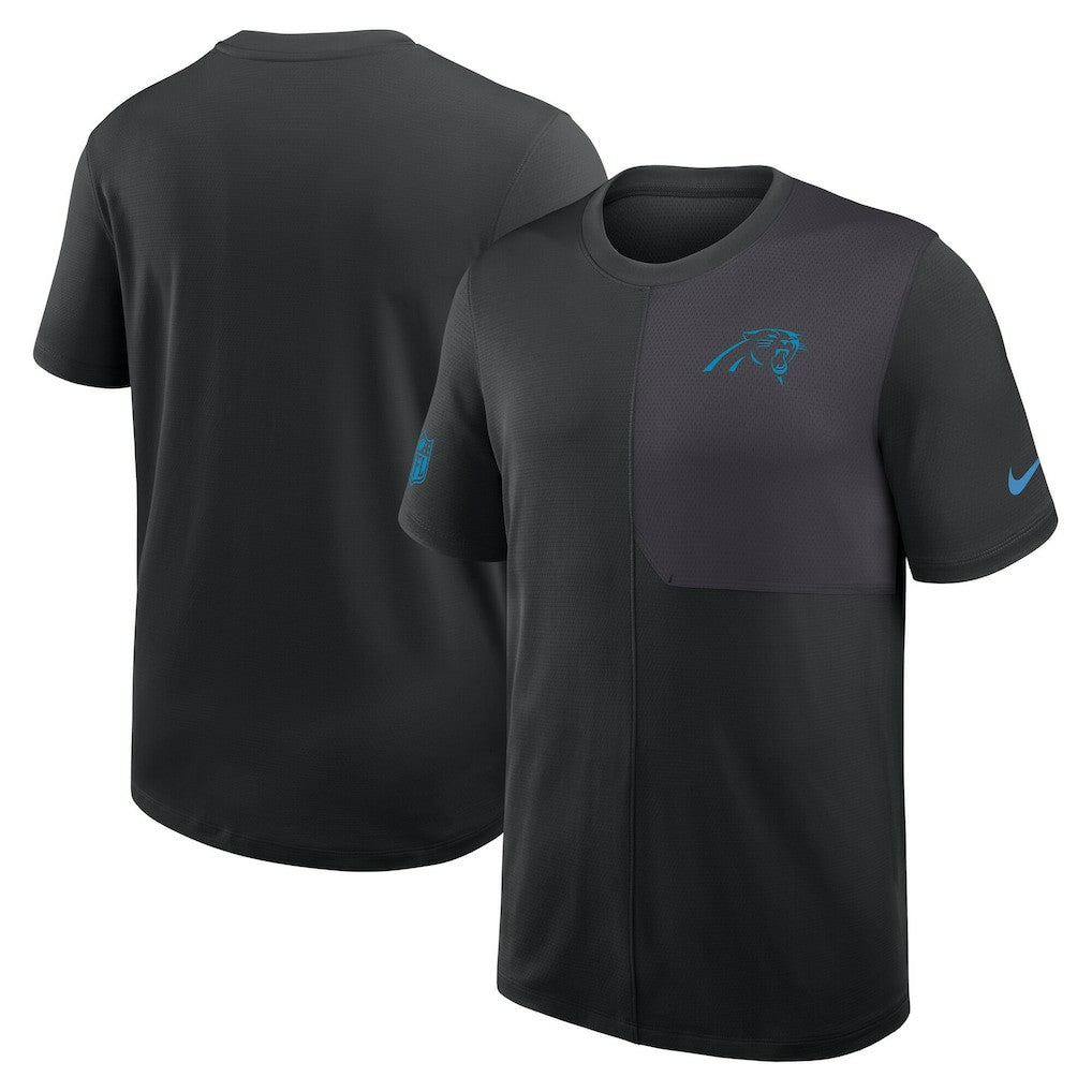 Carolina Panthers Sideline UV Dri-Fit Coach Shirt Black - Nike