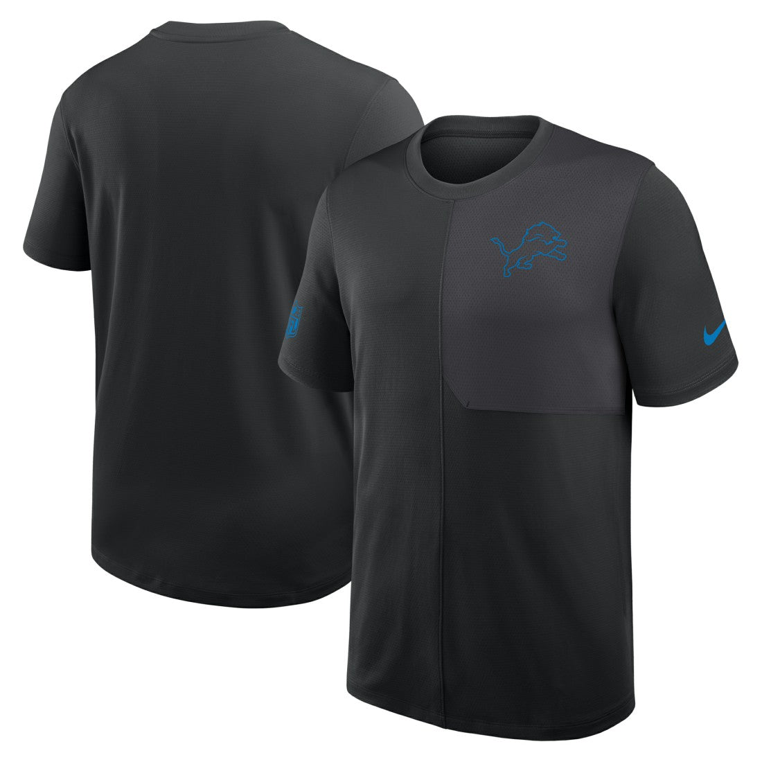Detroit Lions Sideline UV Dri-Fit Coach Shirt Black - Nike