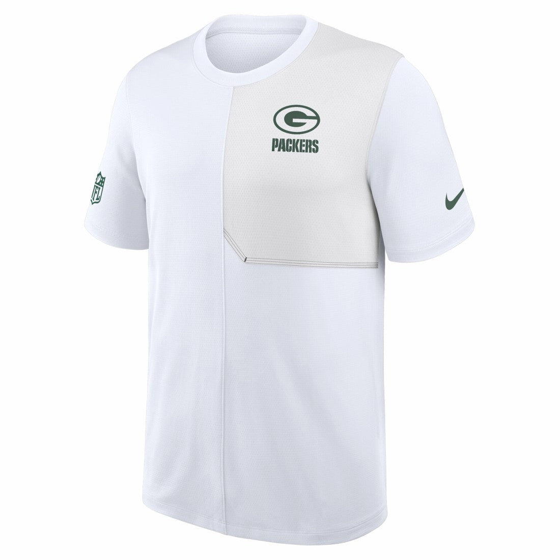 Green Bay Packers Sideline UV Dri-Fit Coach Shirt White - Nike