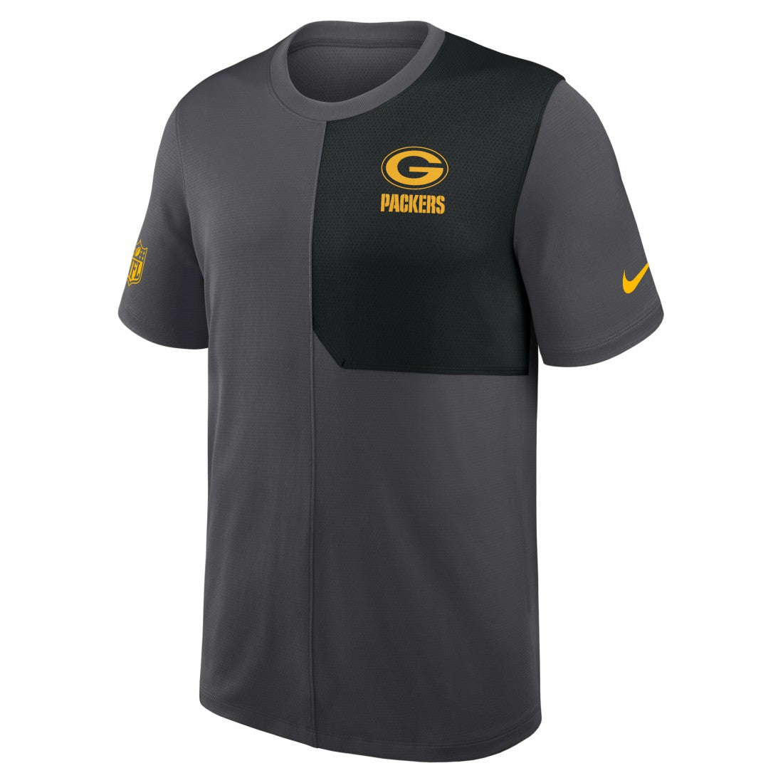 Green Bay Packers Sideline UV Dri-Fit Coach Shirt Gray - Nike